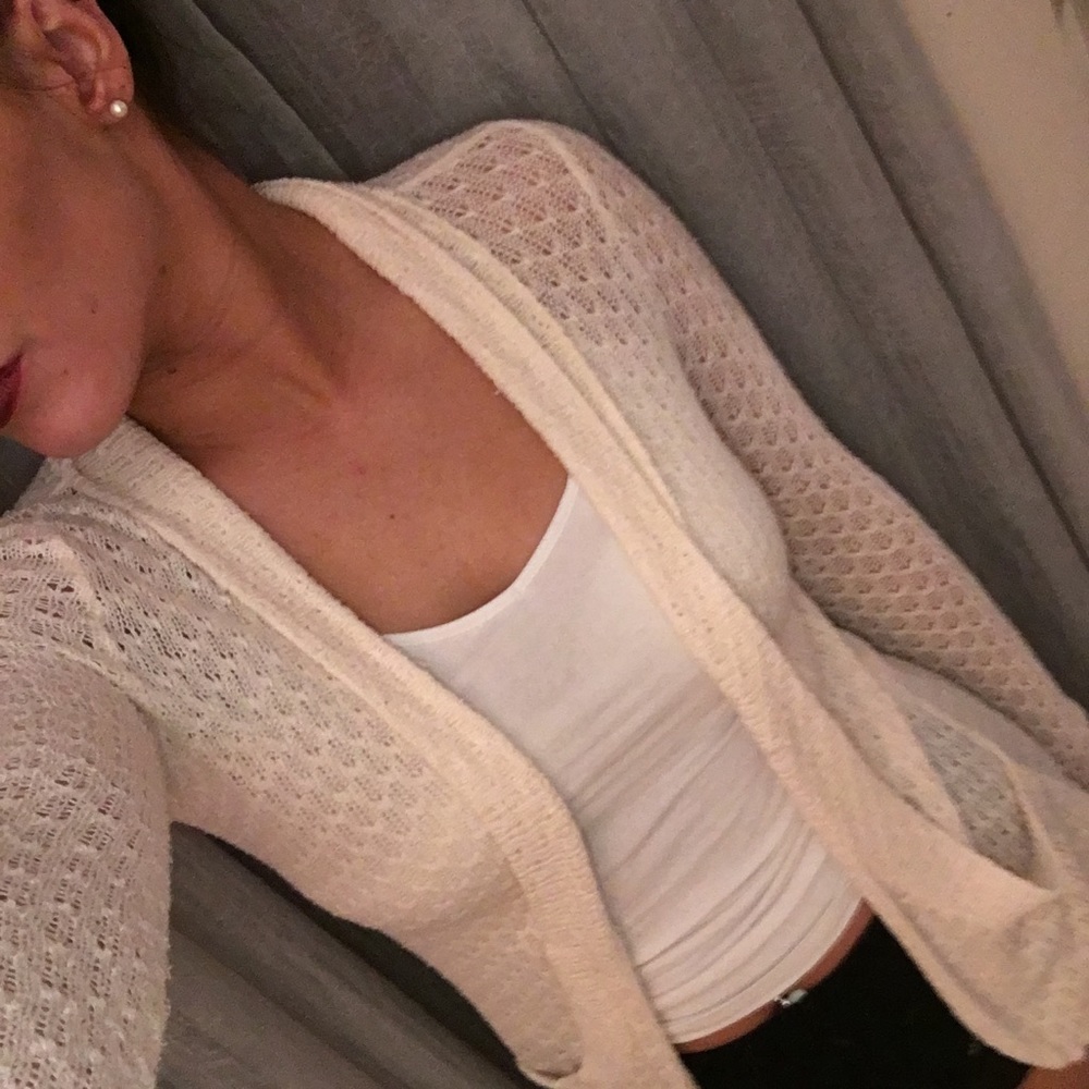 PacSun Cream Cardigan